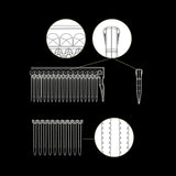 JRL 7" Precise Cutting Comb White J301