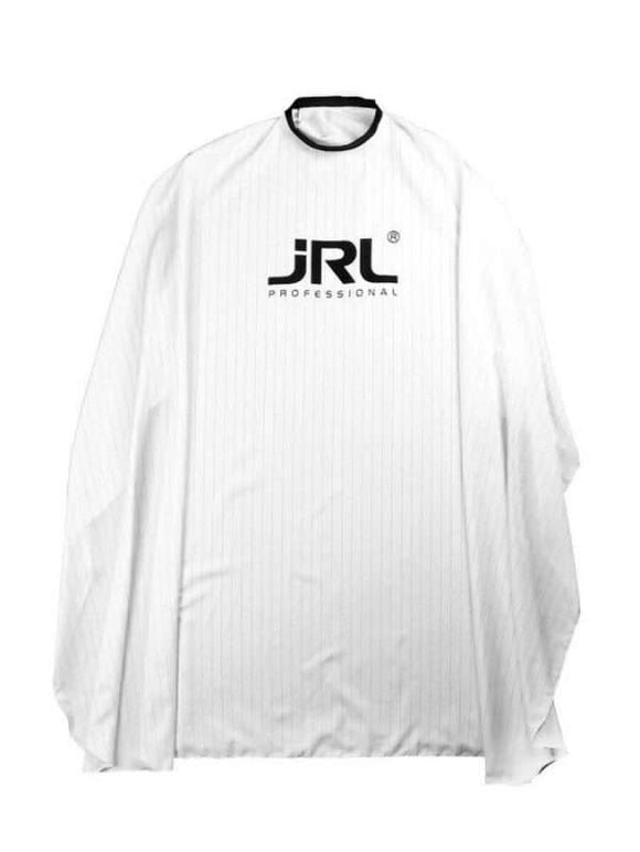 JRL White Cutting Cape with Black Pinstripes