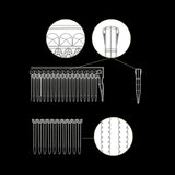 JRL Red Barber Comb Set with Pouch